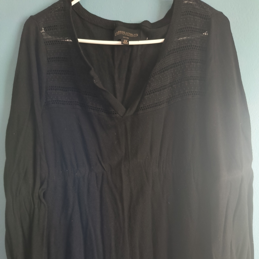 Absolutely Black Knit Top